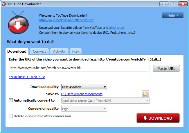 free youtube downloader serial key