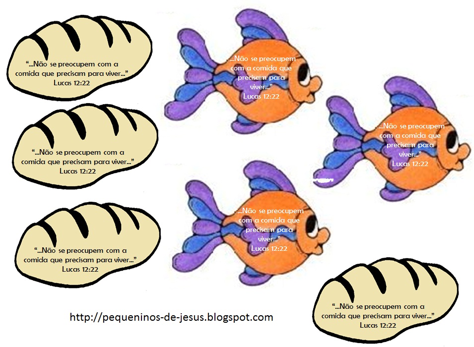 Jesus e a Multiplicação dos pães e peixes Tia Sandrinha