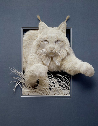 Calvin college paper cut image