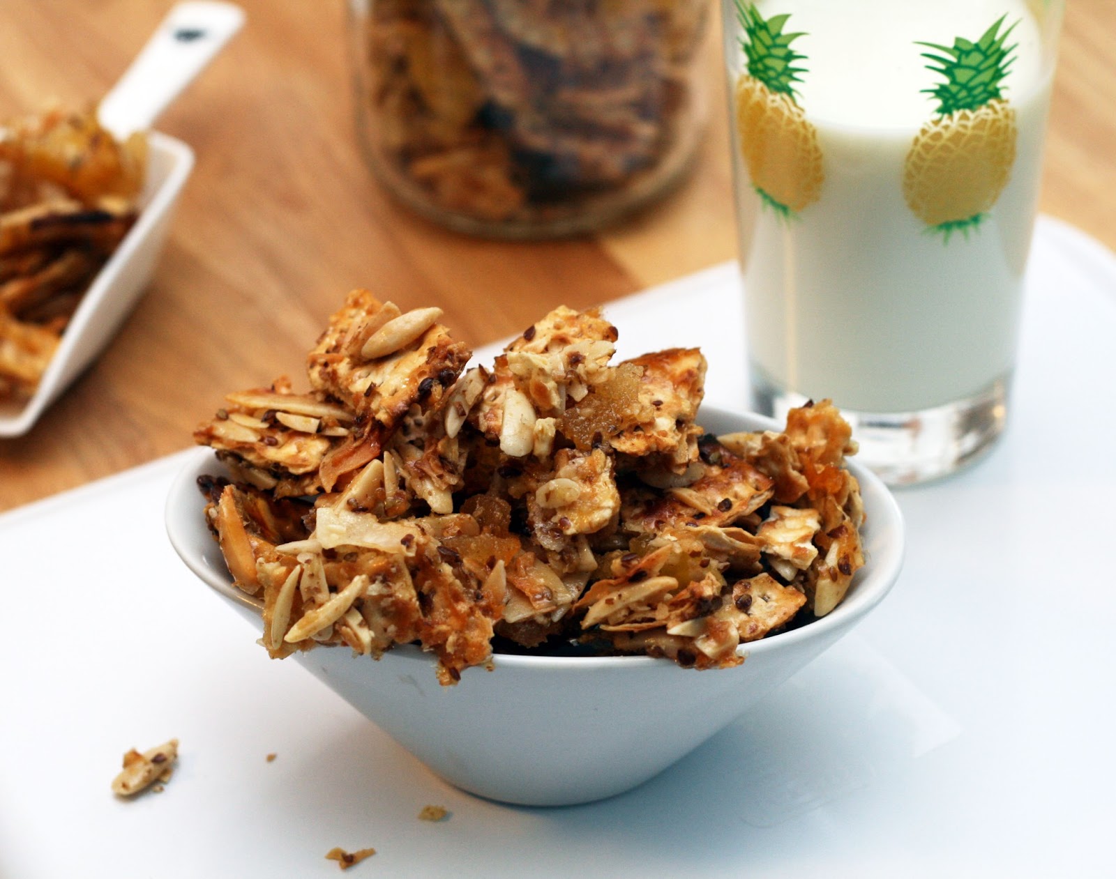 Pineapple Coconut Matzo Granola Coconut & Lime