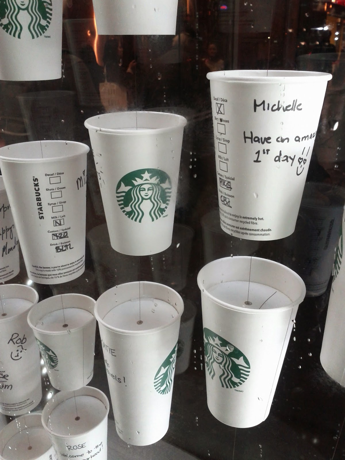 Toronto things: Unique Starbucks ad in Toronto
