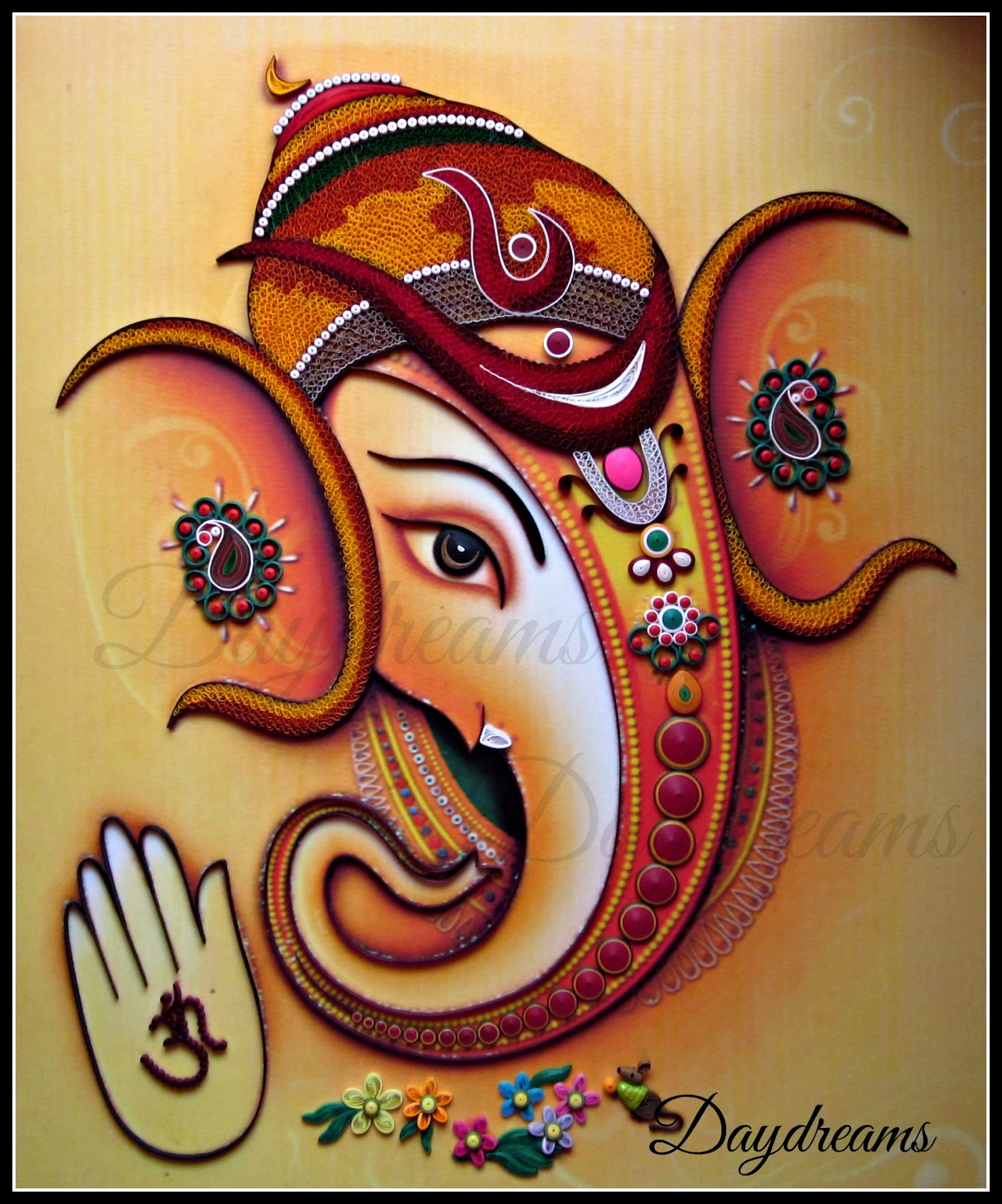 DAYDREAMS Quilled Ganesha.