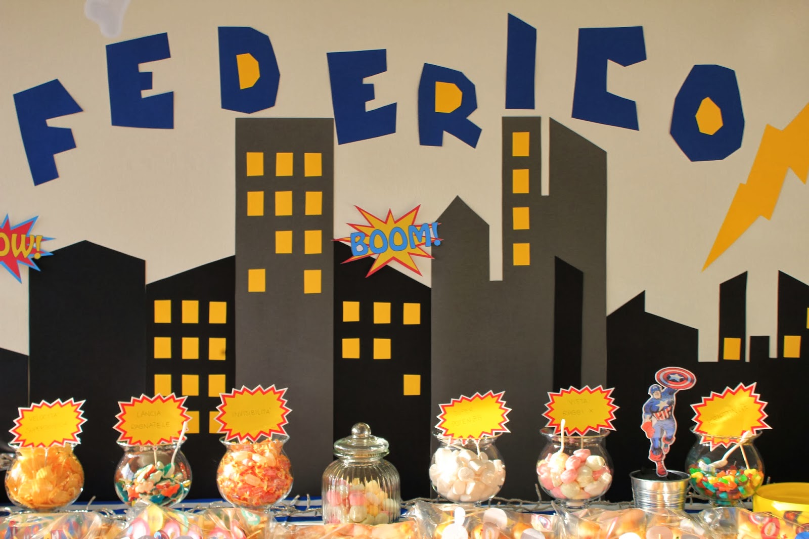 e v e n t i c o n a m o r e compleanno supereroi