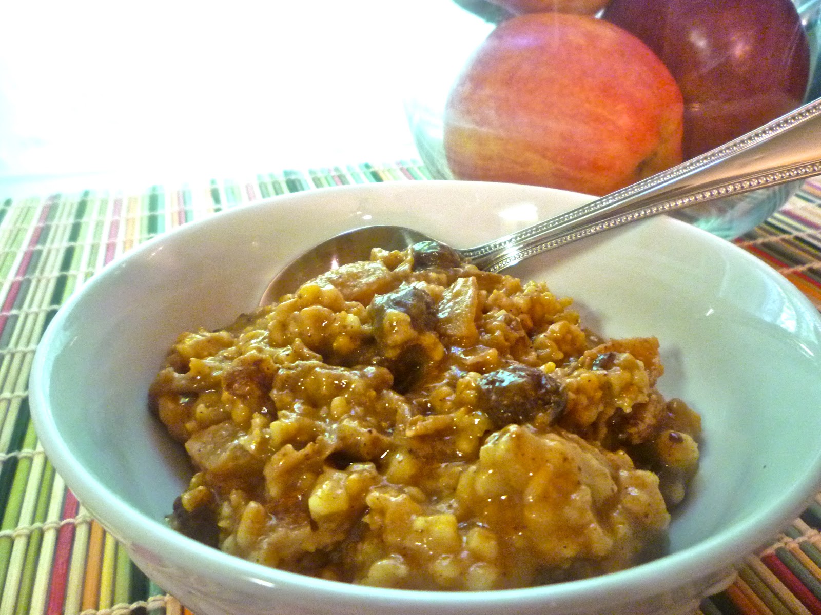 What's Baking in the Crock Pot "Apple Pie" Steel Cut Oats