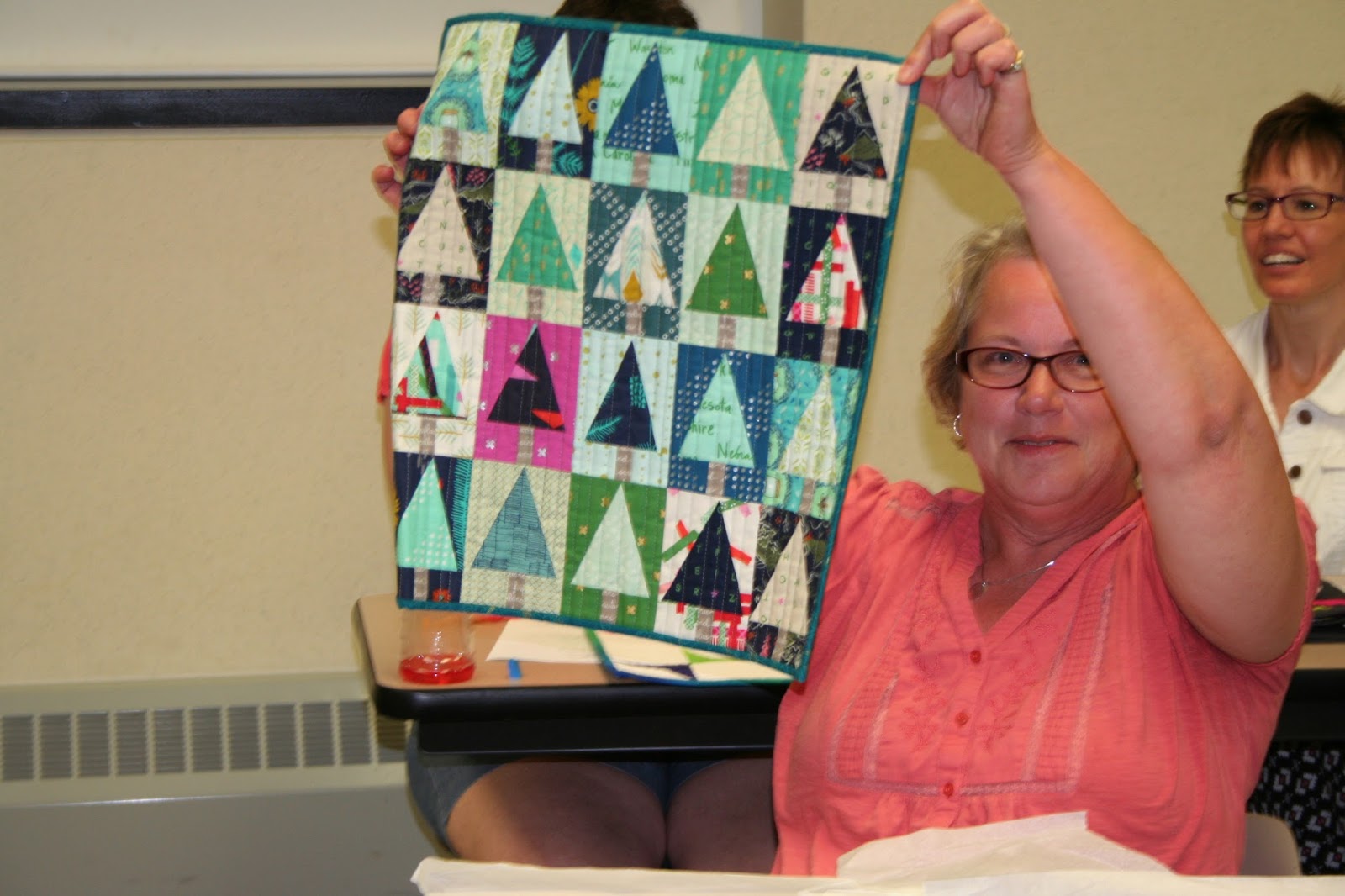 Great Lakes Modern Quilt Guild Miniquilt swap, July 2015