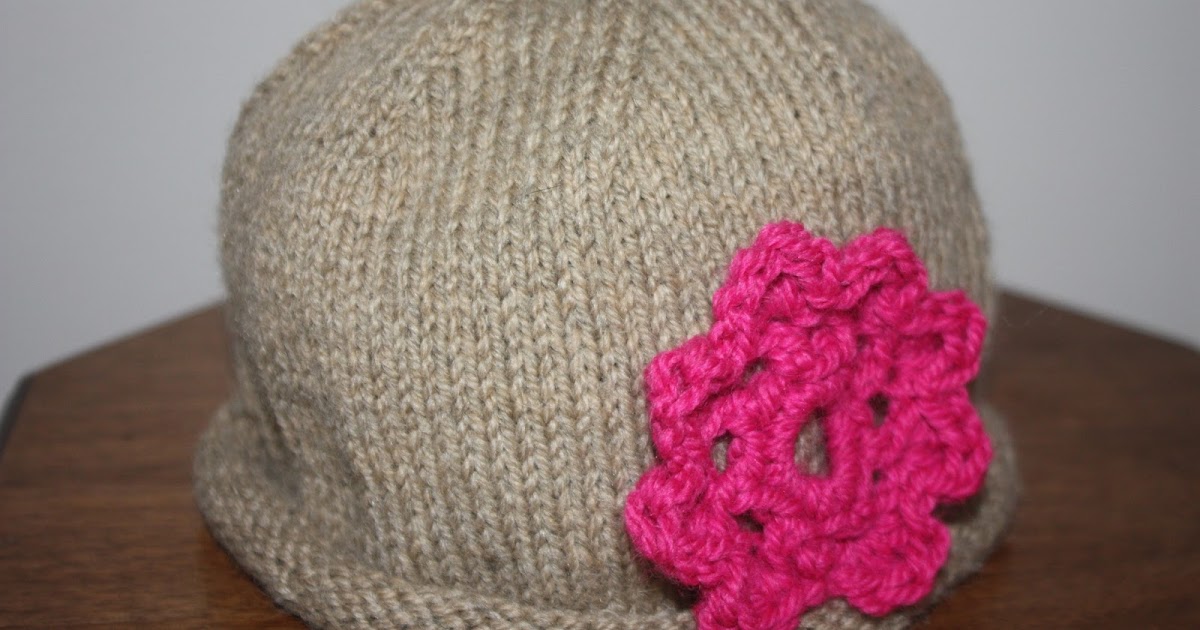 Kids Knit Hats Knit Flower hat