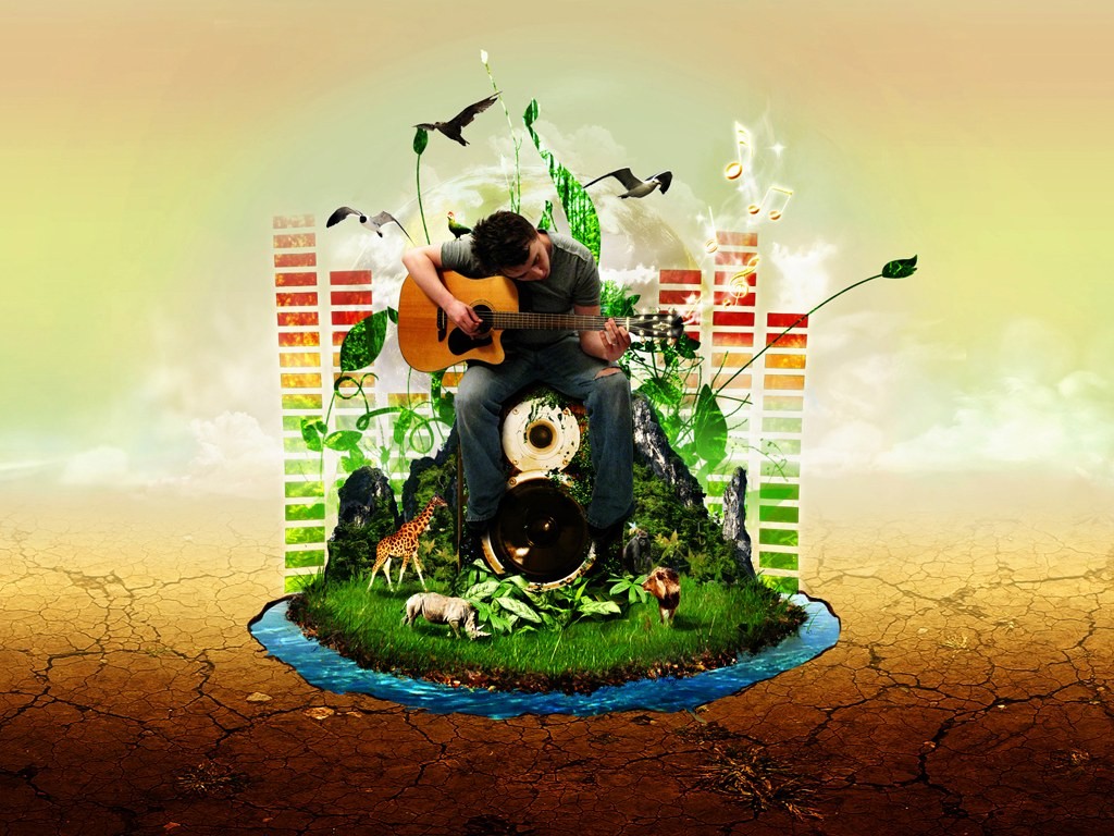 Fantasy Jungle Music Wallpapers Guitar Chord