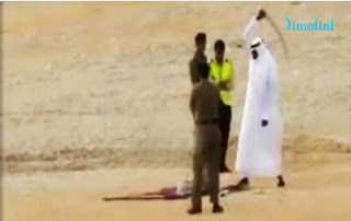 Public beheading in Saudi Arabia (file photo)