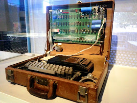 An original Apple 1976 personal computer on display in the Powerhouse Museum.