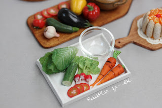 Miniature Salad and Veggies by Stéphanie Kilgast, aka Petitplat Miniature Salad and Veggies by Stéphanie Kilgast, aka Petitplat