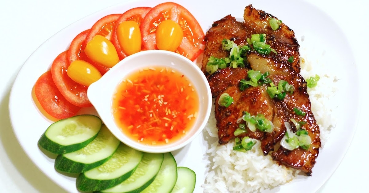 HaonoaH Vietnamese Grilled Pork Chop on Jasmine Rice