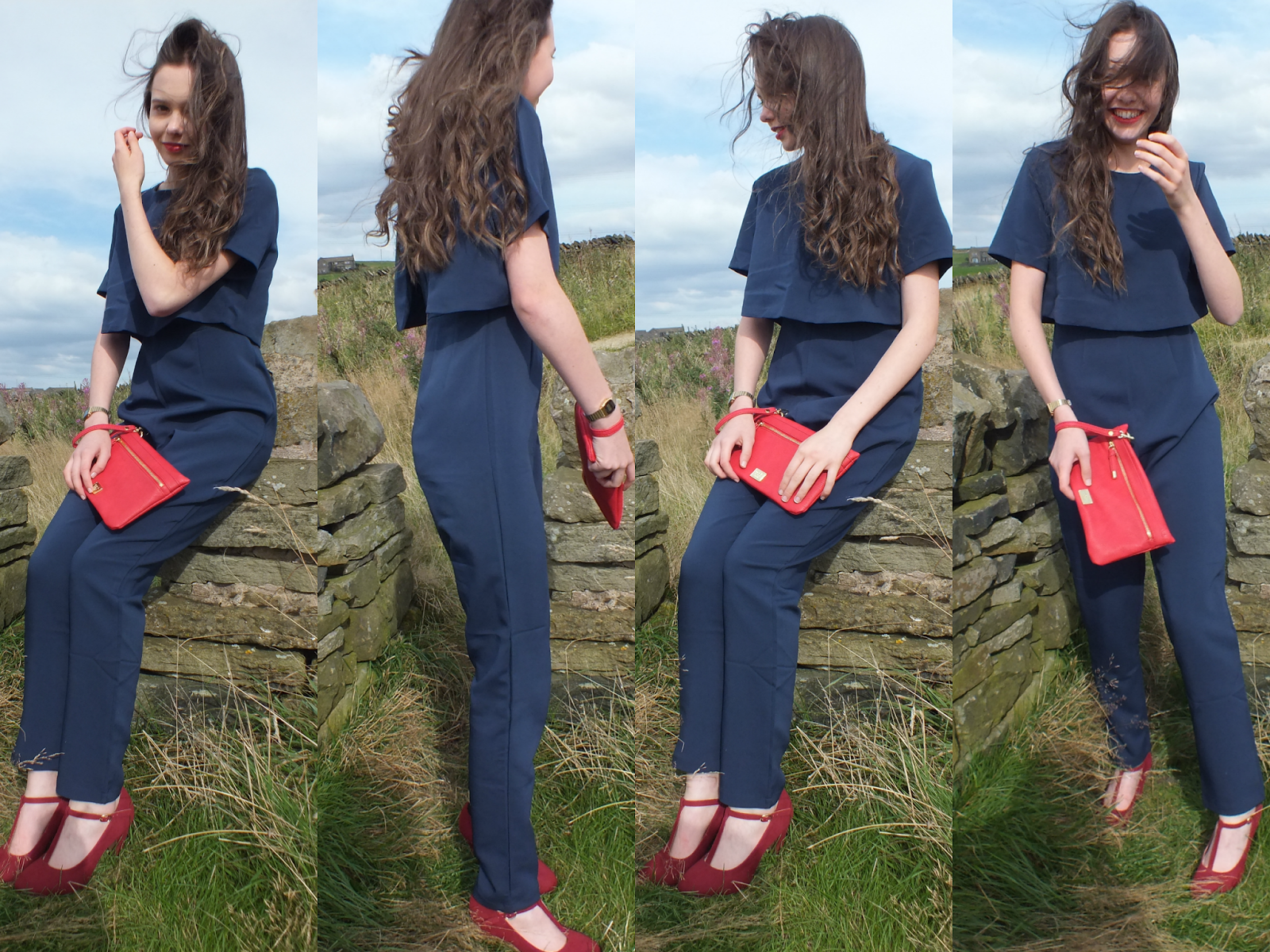 lavish alice navy jumpsuit