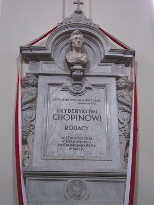 Chopin's Heart at Holy Cross Church, Photo by Maja Trochimczyk