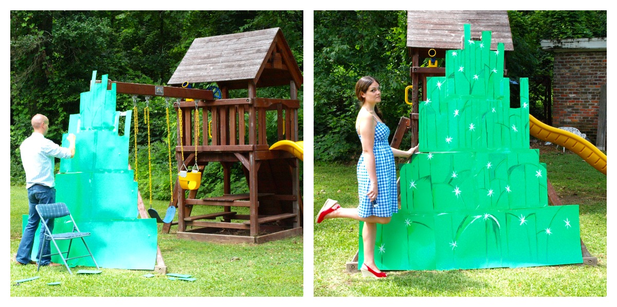 the Mathews Family Happenings Wizard of Oz party putting it all together