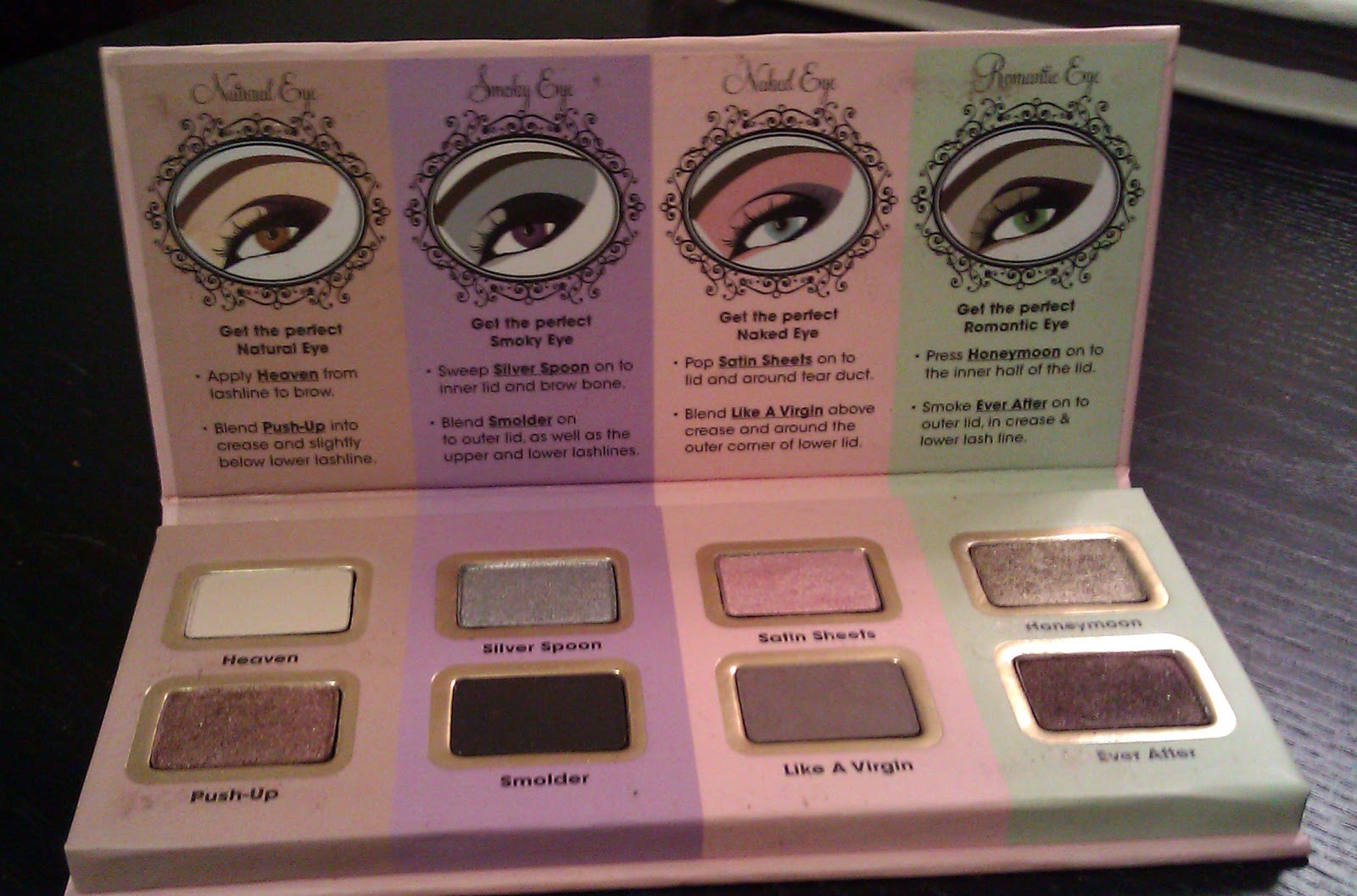 its because i think too much makeup monday too faced eye love too faced satin sheets