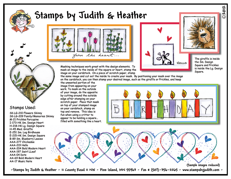 Stamps by Judith and Heather January 2012