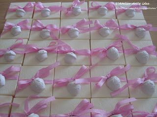 bomboniere, gesso e polvere di ceramica