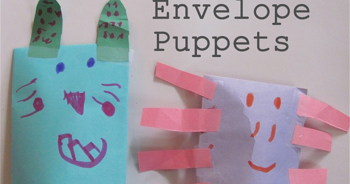 The Chocolate Muffin Tree Super Easy Envelope Puppets