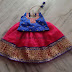 Simple Patch Lehenga with Rich Blouse