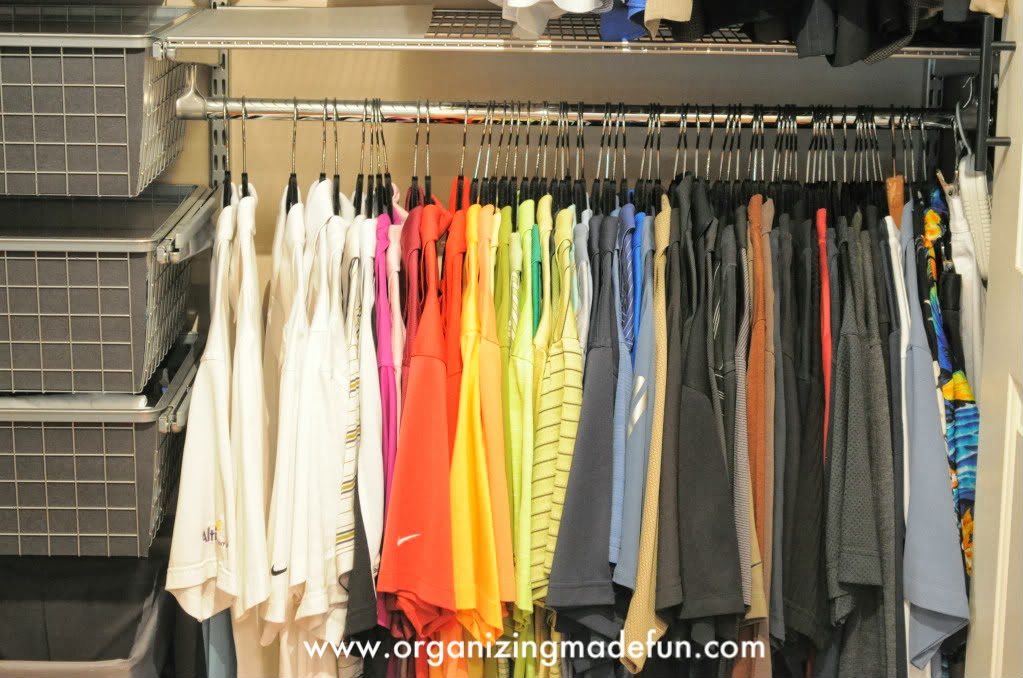 31 Days of Spontaneous Organizing Day 5 Closet {short hanging} Organizing Made Fun 31