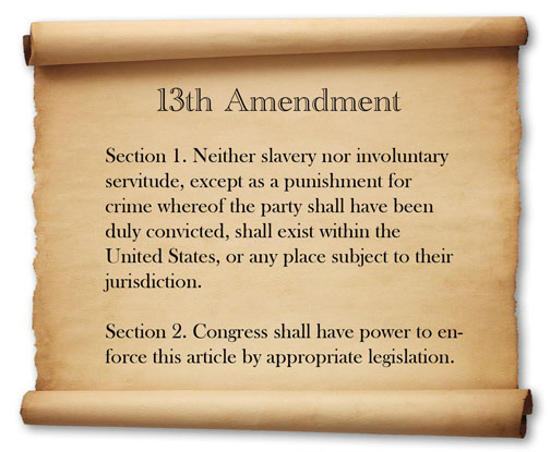 the adoption of the 13th amendment Article 5 of the constitution provides for the amendment of the constitution by various means (see the amendments page for details) however an amendment is proposed, it does not become part of the constitution unless it is ratified by three-quarters of the states (either the legislatures thereof, or in amendment conventions. the adoption of the 13th amendment Article 5 of the constitution provides for the amendment of the constitution by various means (see the amendments page for details) however an amendment is proposed, it does not become part of the constitution unless it is ratified by three-quarters of the states (either the legislatures thereof, or in amendment conventions.