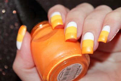 Candy Corn Nail Art