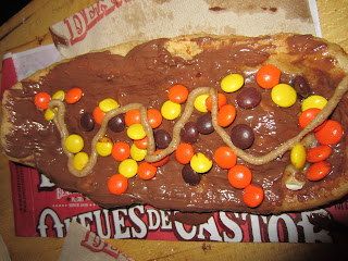 Nutella and Reese's pieces