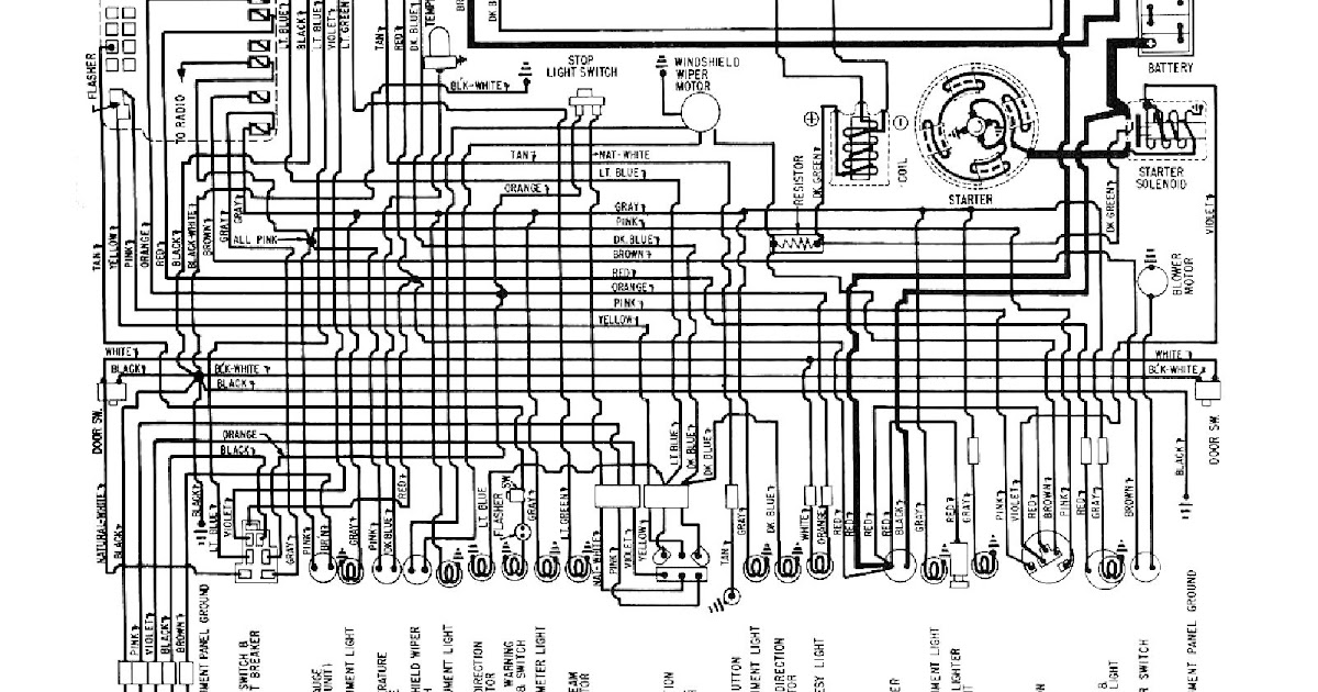 Free Auto Wiring Diagram: 1958-1959 Chevrolet Corvette Wiring Diagram