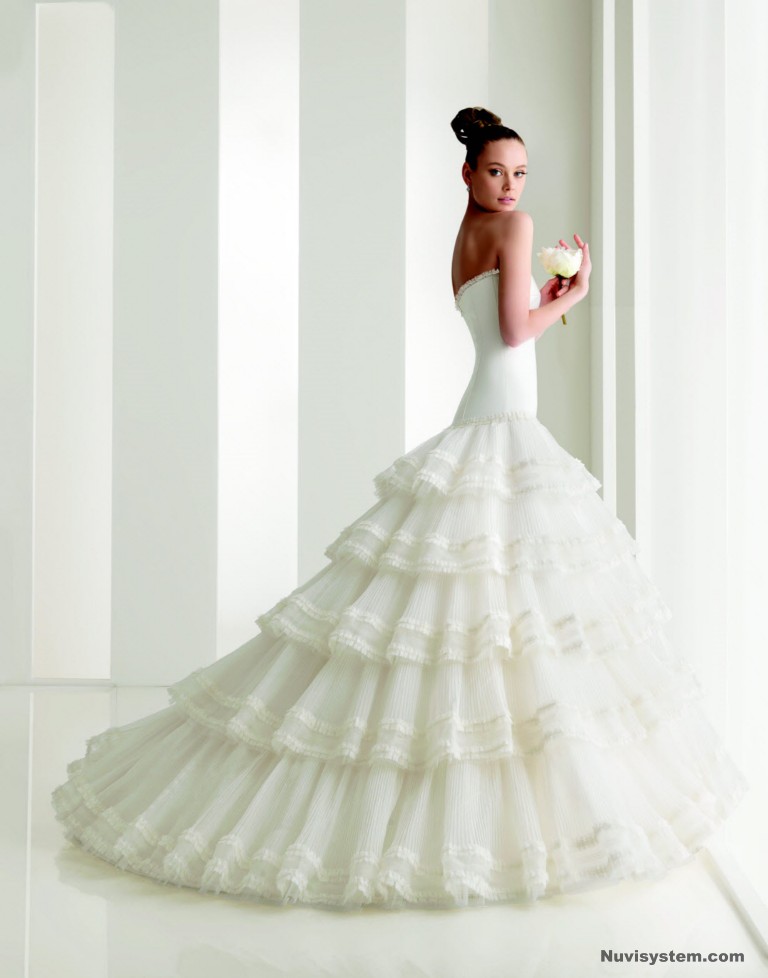 colección de vestidos de novia rosa clara - moda-para-ellas