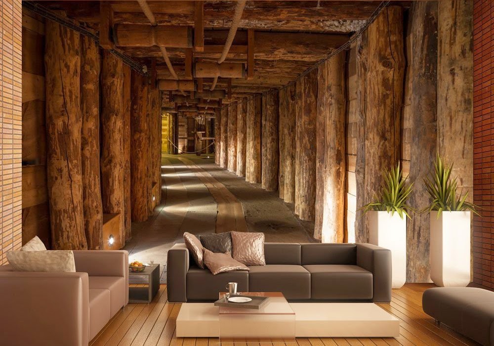 Ideas de salas decoradas con murales - Colores en Casa
