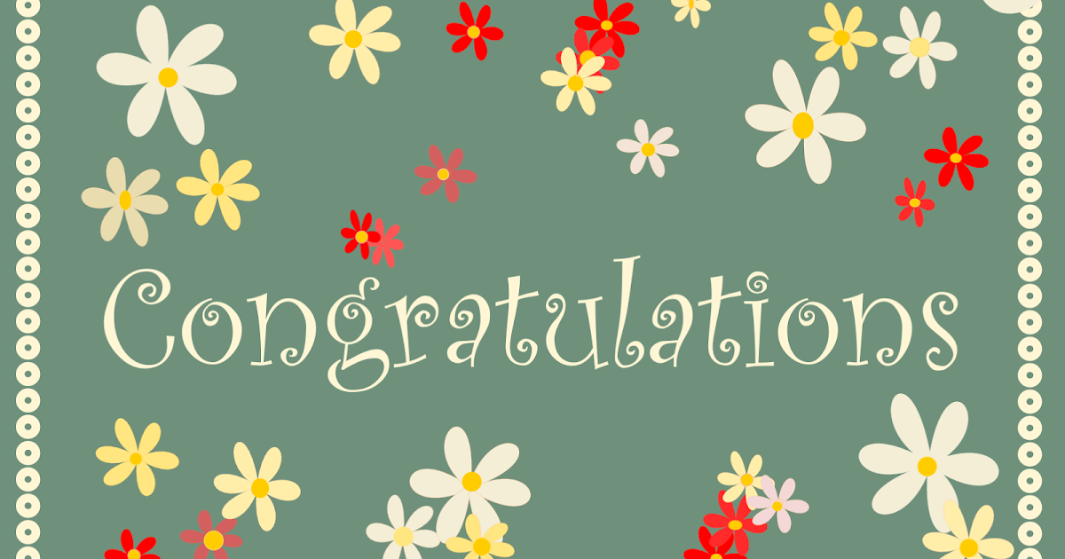 free printable congratulations cards in retro colors - ausdruckbare