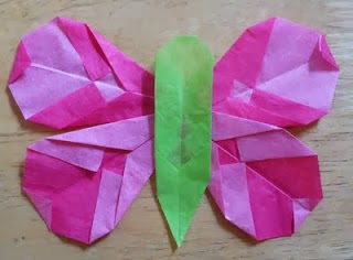Folded Paper Butterflies Tutorial