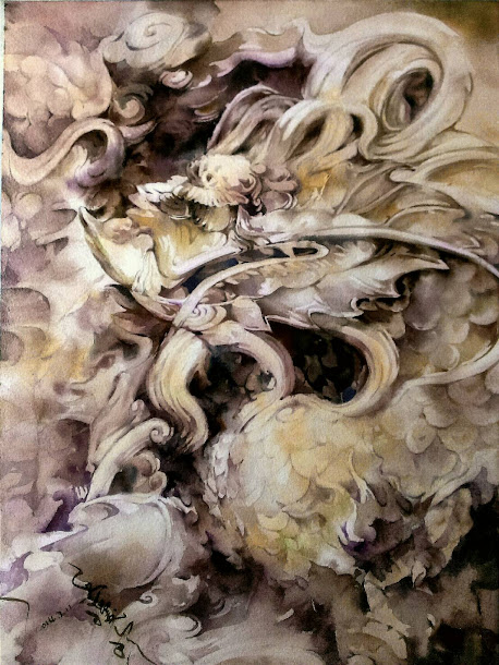 丘璦珍畫作。 丘璦珍畫作。