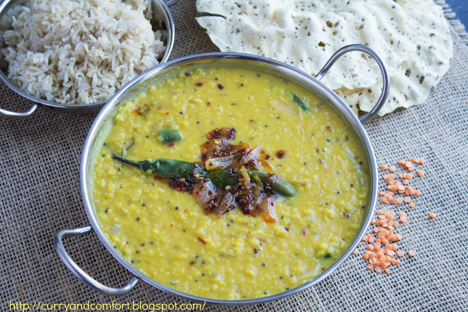 Kitchen Simmer: Spicy Lentil Curry (Sri Lankan Tempered Dhal)