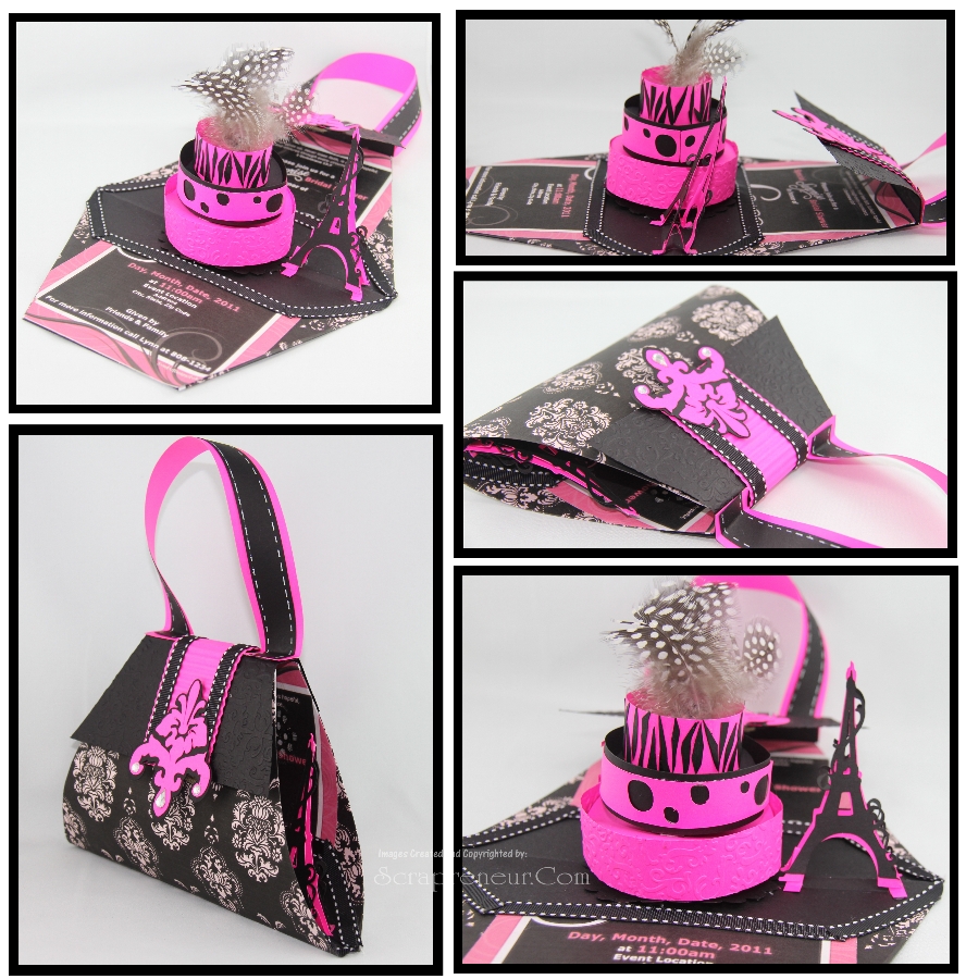 Jinky's Crafts & Designs PopUp Purse Invitation