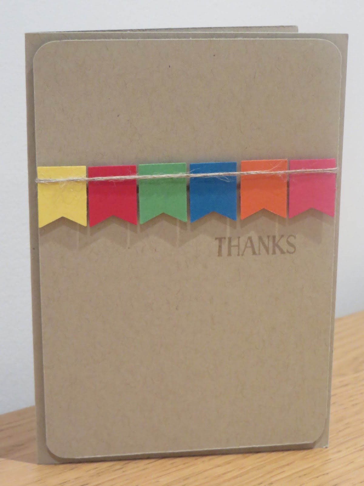 CraftyCarolineCreates A Simple Banner Punching Above Its Weight? Card Idea using Stampin' Up