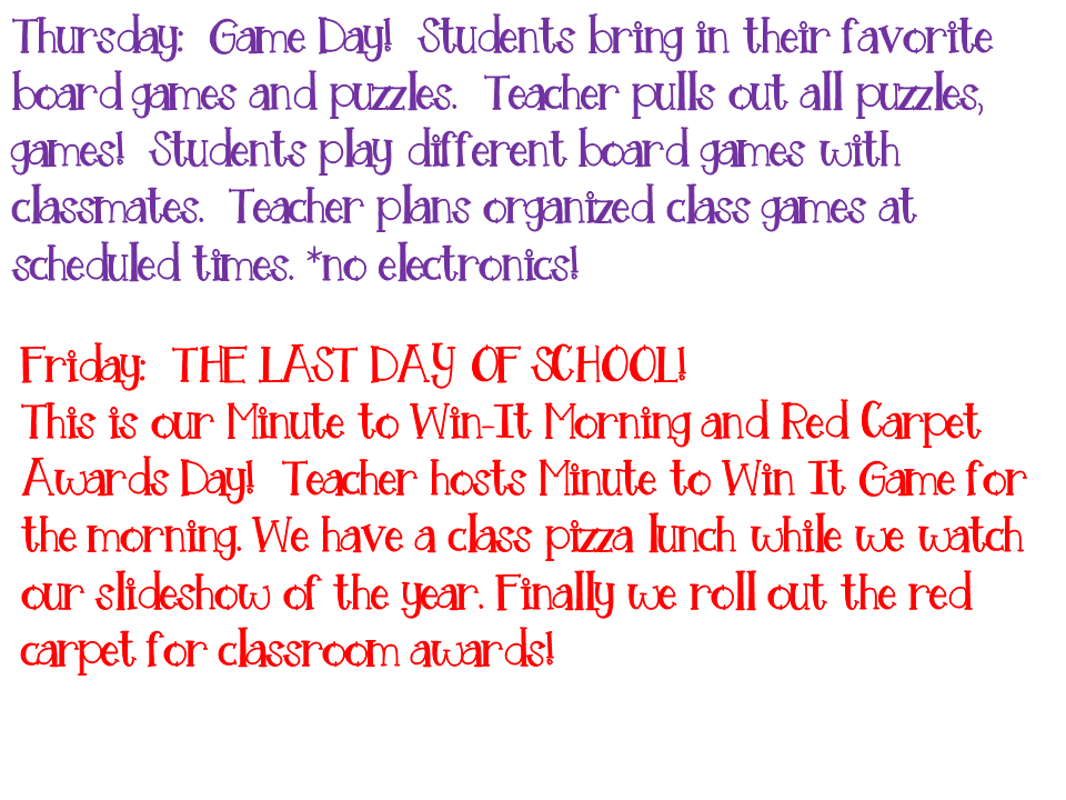 The Last Week Of School Survival - Tunstall's Teaching Tidbits