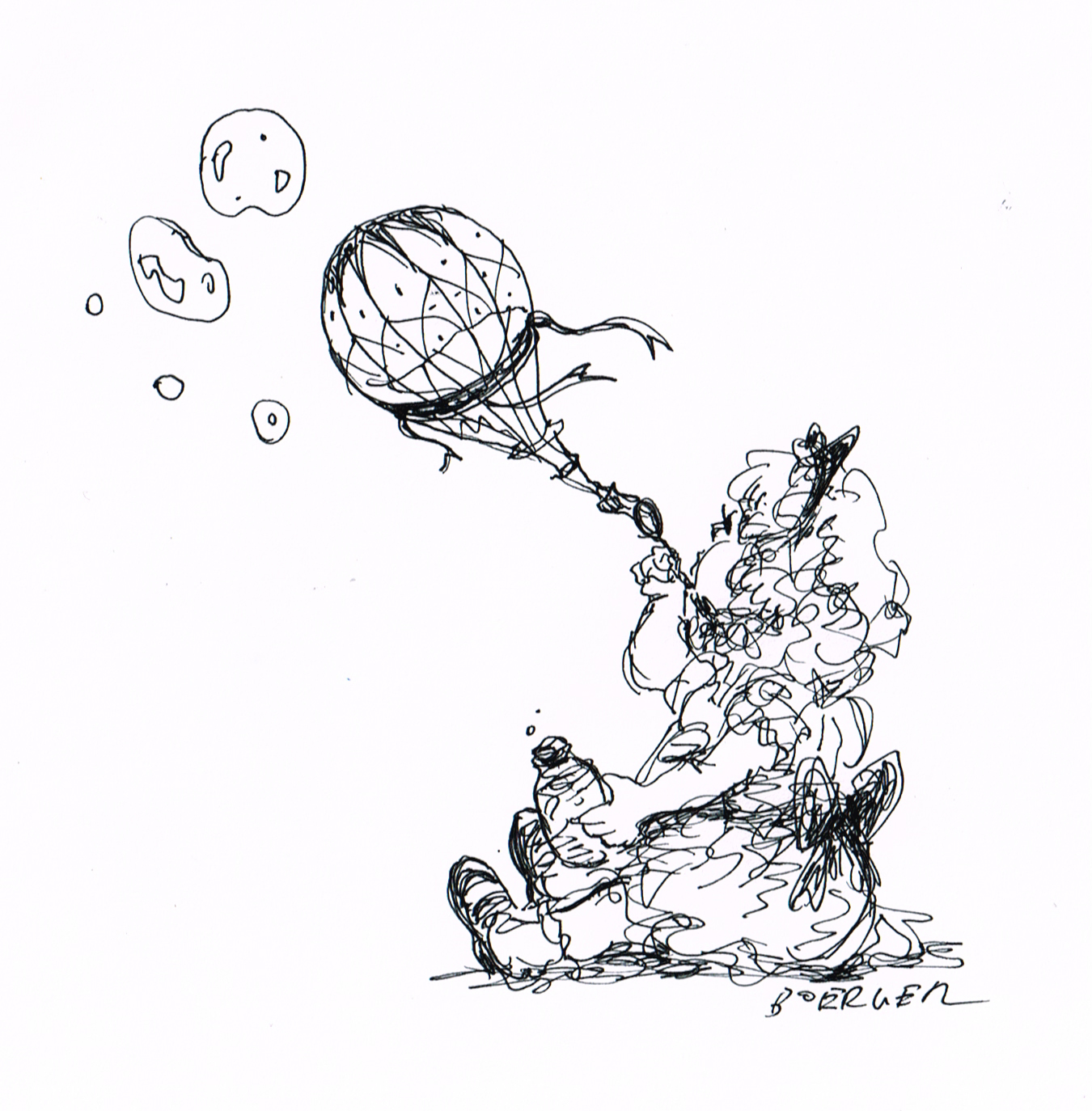 Andy's Art Blowing Bubbles