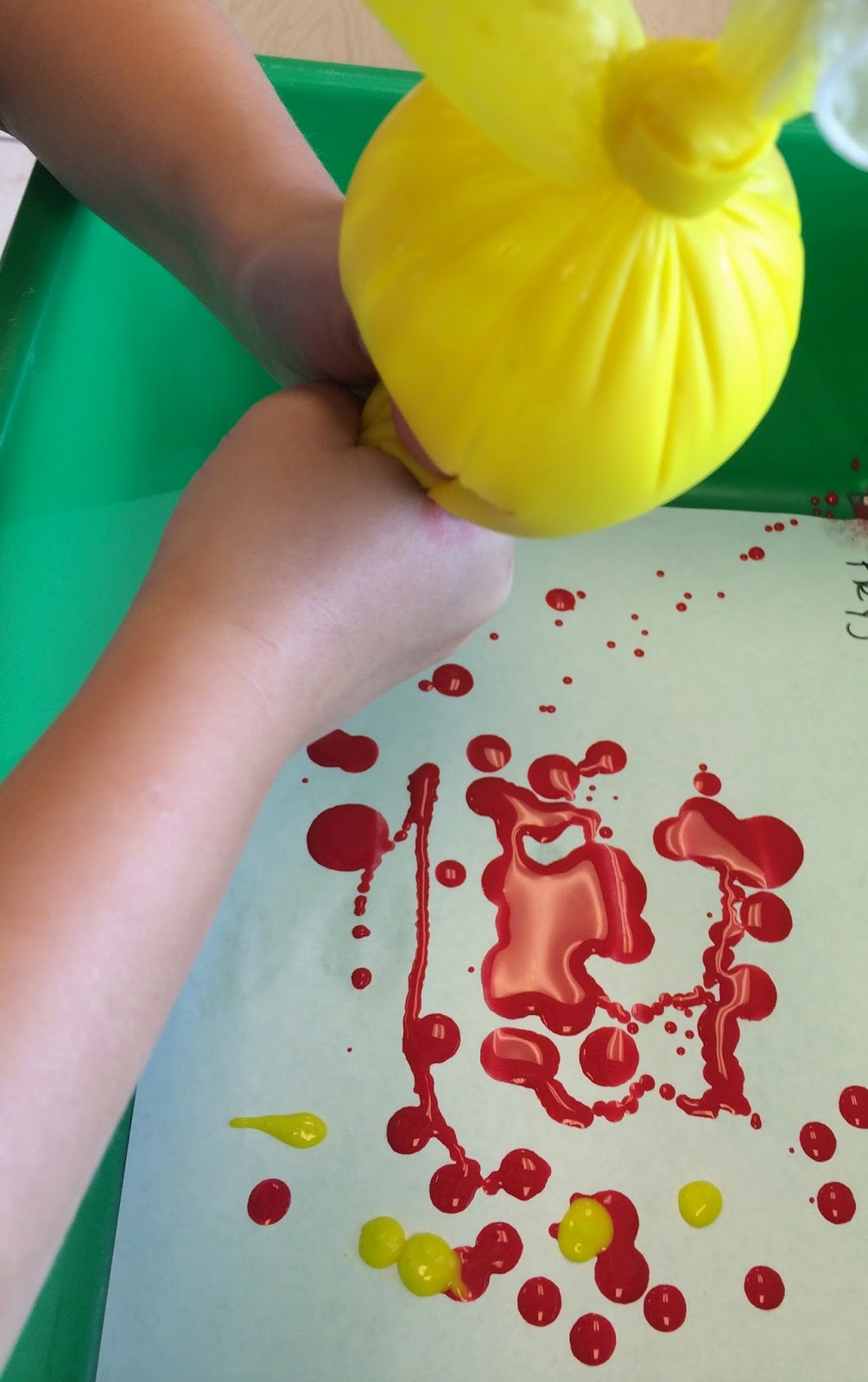 Time for Play Plastic Glove Painting