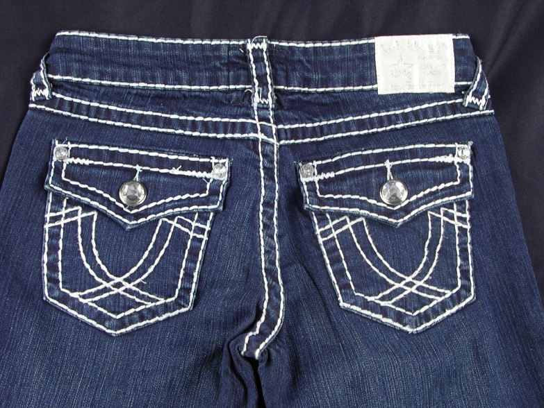 stitched denim