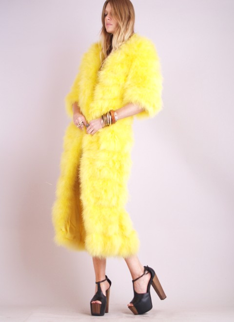 Wardrobot™: 1950's Ostrich Feather Coat