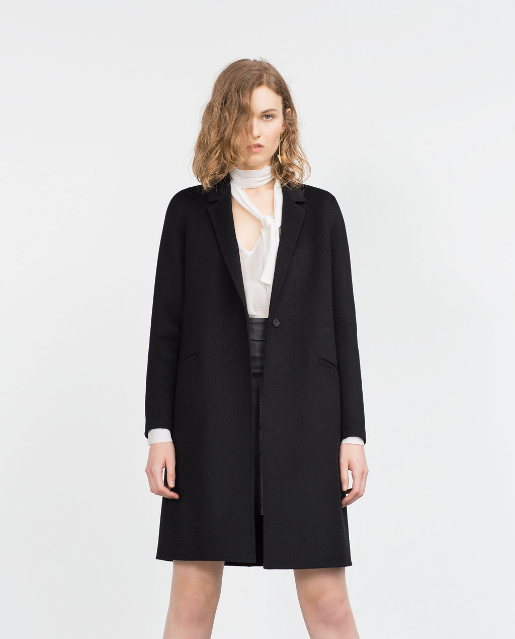 laws of general economy Zara, Handmade Black Coat, XS