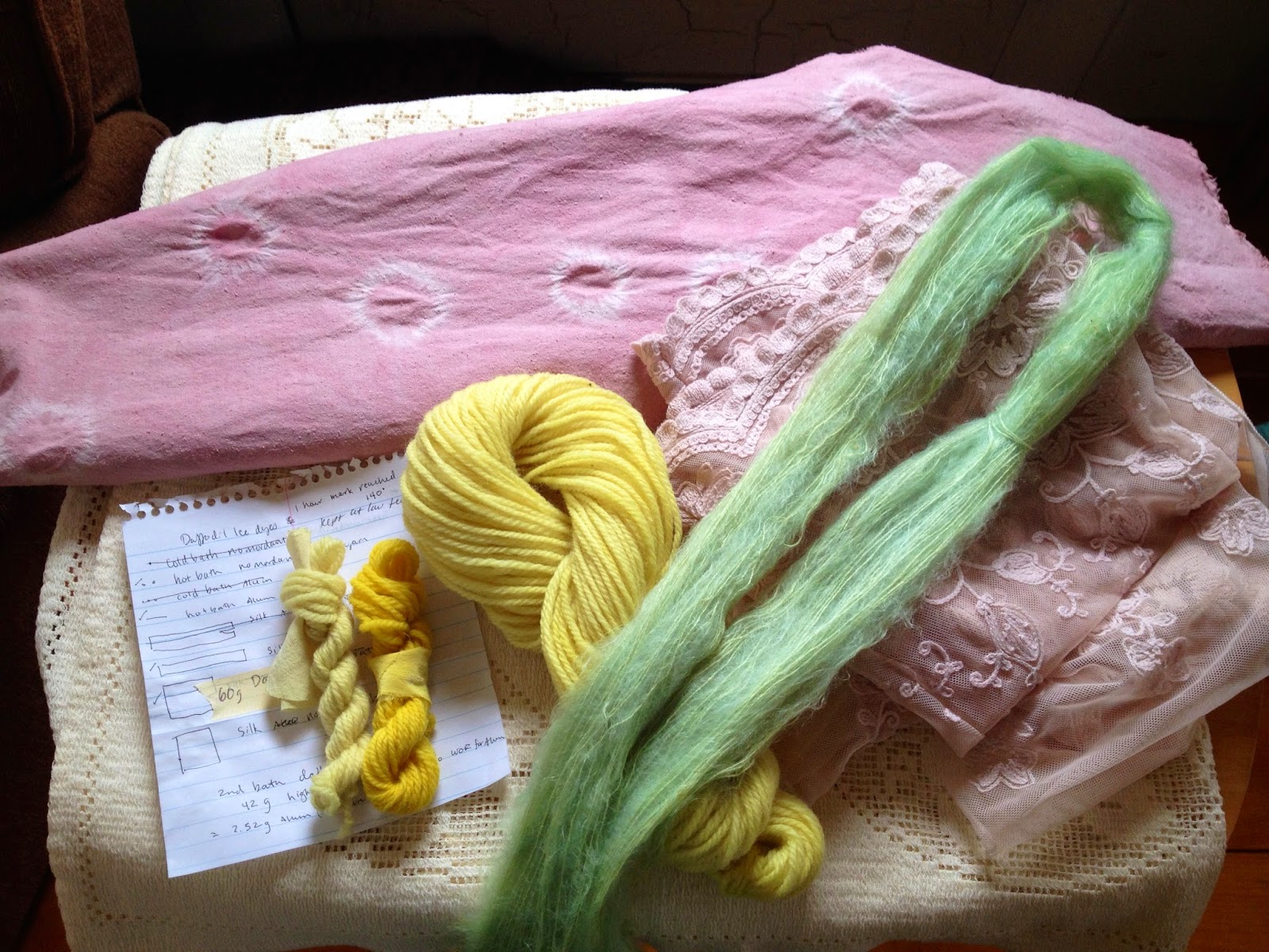 44 Clovers Birthday Daffodils; a plant dye tutorial