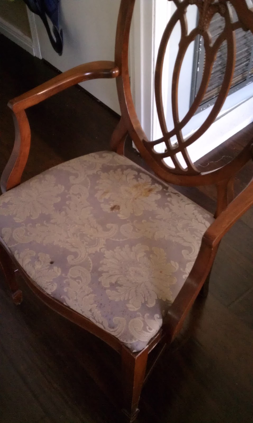 Nadia's DIY Projects How to Reupholster an Old Traditional Chair and