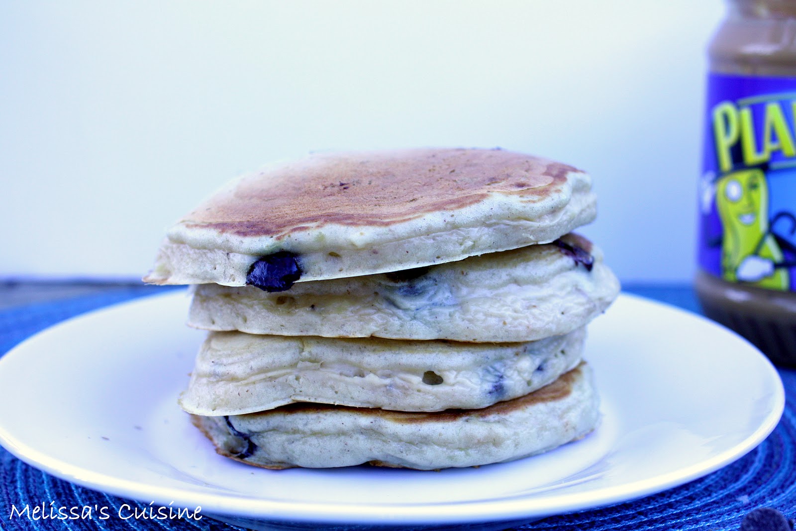 Melissa's Cuisine Banana Peanut Butter Chocolate Chip Pancakes