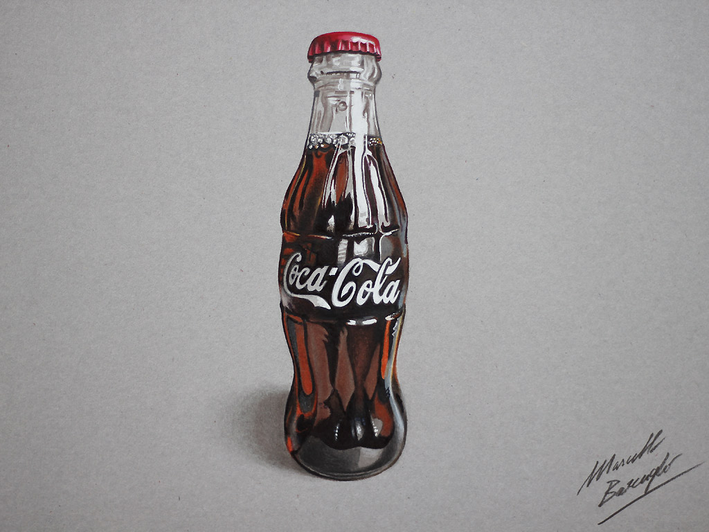 Marcello Barenghi: Drawing a Coca-Cola bottle