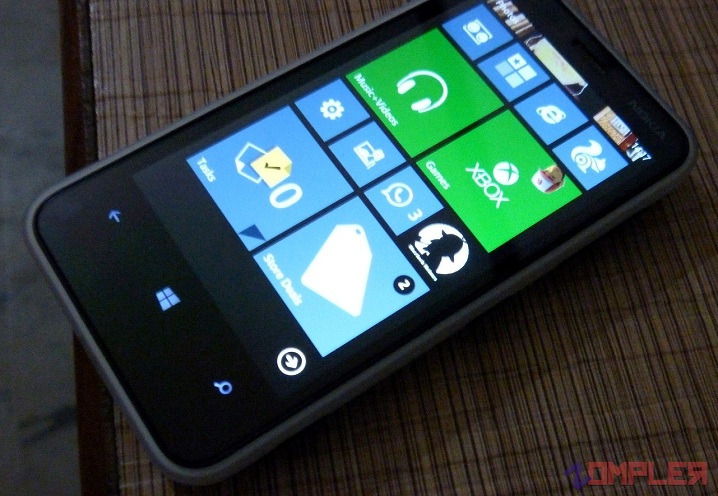 Lumia 620 start screen