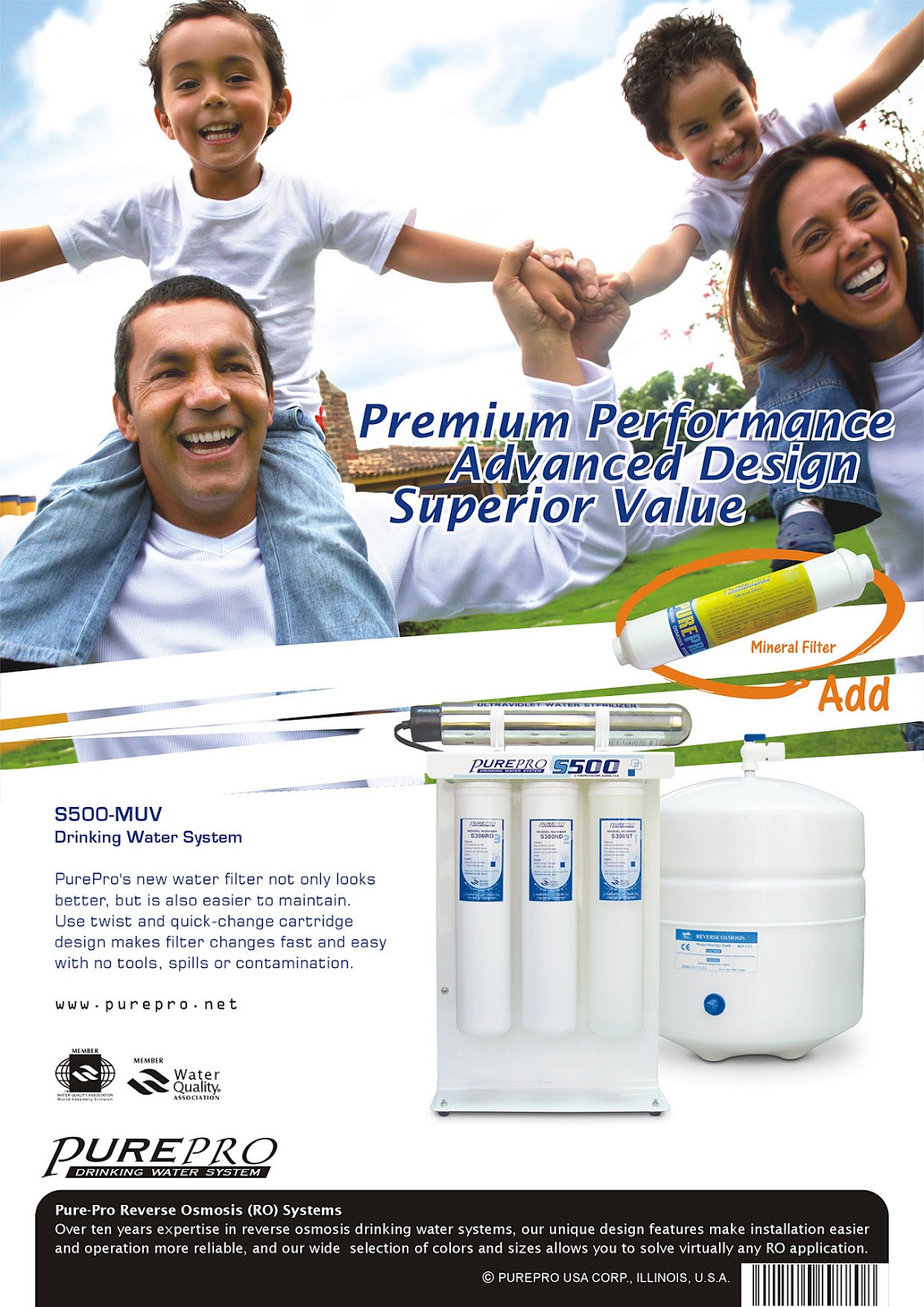 Reverse Osmosis PurePro USA Water Filter Systems