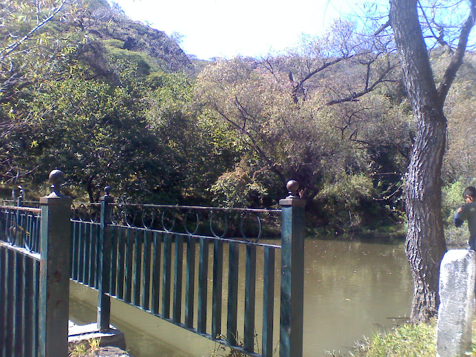 Puente y lago ubicado en "Las Fuentes"