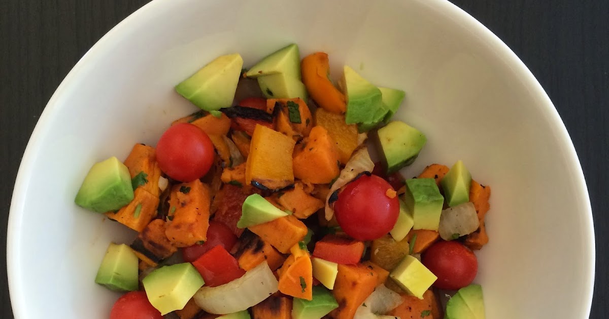 I Like To See My Recipes When I Grocery Shop Grilled Yam Salad